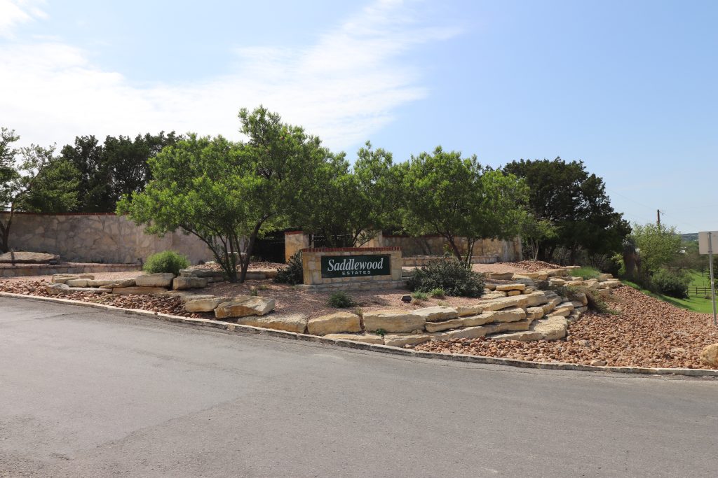 Saddlewood Estates entrance