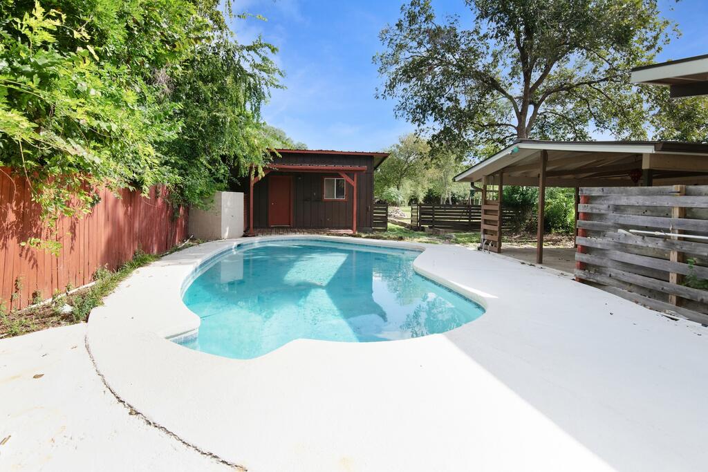 1232 Virginia Drive, Kerrville, TX - pool and covered porch